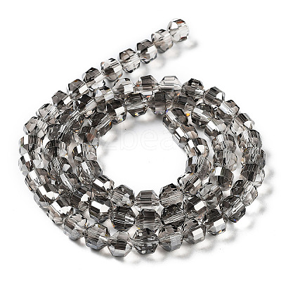 Electroplate Rondelle Glass Beads Strands EGLA-A036-09A-PL02-1
