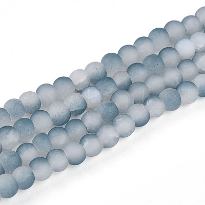 Crackle Glass Beads Strands GLAA-N009-4mm-06-1