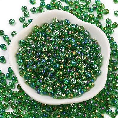 6/0 Inside Colours Fringe Glass Seed Beads X1-SEED-A034-03G-1