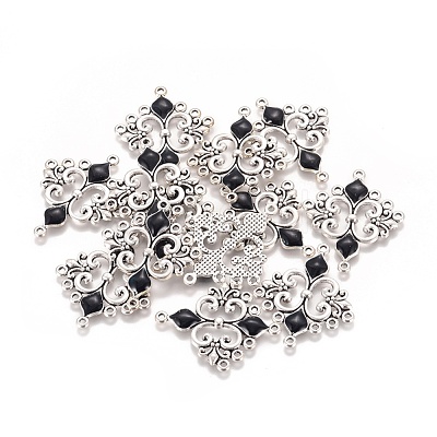 Alloy Enamel Chandelier Component Links ENAM-EA9734Y-1-1