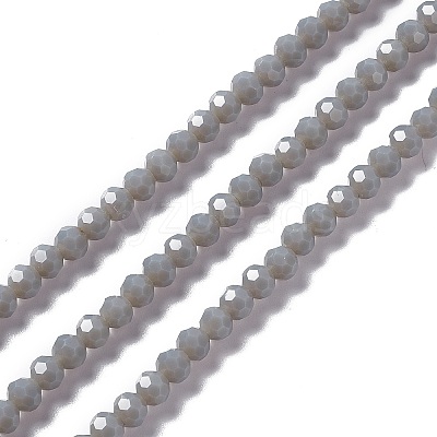 Faceted(32 Facets) Glass Beads Strands EGLA-J042-36B-15-1