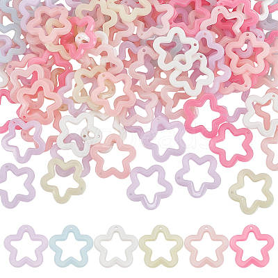 120Pcs Plastic Pendants KY-UN0001-15-1