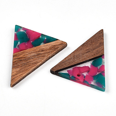 Resin and Walnut Pendants FIND-R051-01G-1