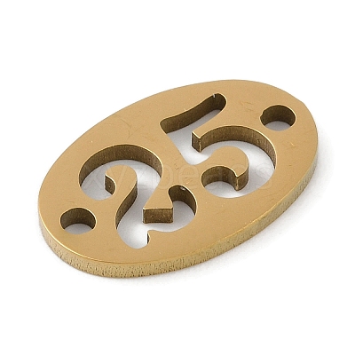 304 Stainless Steel Flat Round Connector Charms X-STAS-L279-021G-1
