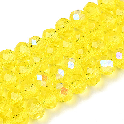 Electroplate Glass Beads Strands LS-EGLA-A044-T6mm-L29-1