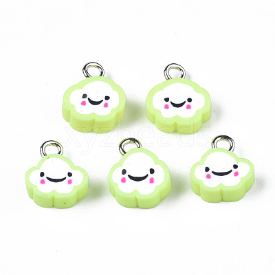 Handmade Polymer Clay Charms CLAY-N006-37B-01I-1
