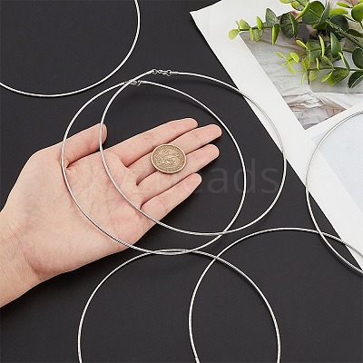 Tarnish Resistant Casual Style 304 Stainless Steel Snake Chain Choker Necklaces STAS-O037-05-1