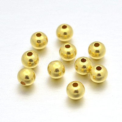 925 Sterling Silver Round Beads STER-E040-01A-1