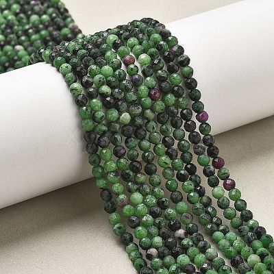 Natural Ruby in Zoisite Bead Strands G-P213-35-1