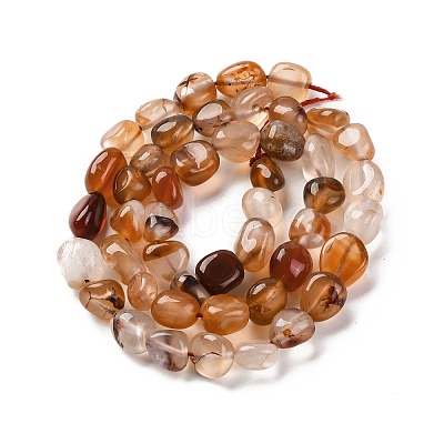 Natural Red Agate Beads Strands G-G146-A25-01-1