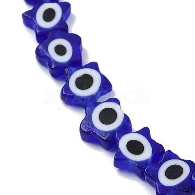 Handmade Evil Eye Lampwork Beads Strands LAMP-G166-02E-1