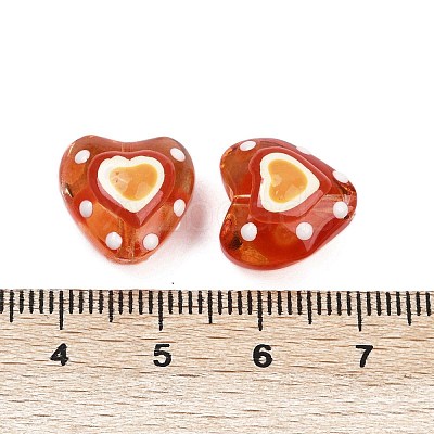 Handmade Lampwork Beads Strands LAMP-R004-06A-04-1