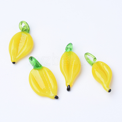 Handmade Lampwork Pendants LAMP-T001-06-1