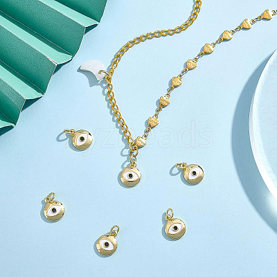 Brass Enamel Charms KK-BC0004-59-1