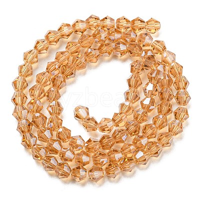 Transparent Electroplate Glass Beads Strands EGLA-A039-T2mm-A18-1
