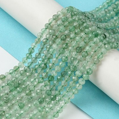 Natural Green Strawberry Quartz Beads Strands G-Z034-A02-02-1