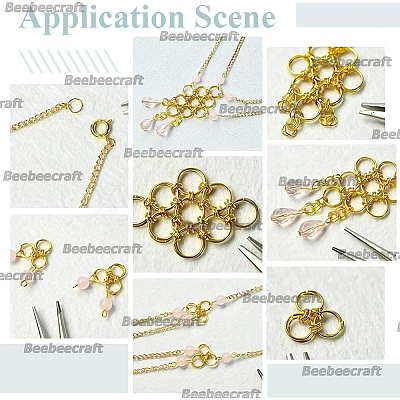 160Pcs 2 Colors Brass Split Rings KK-BBC0023-08B-1