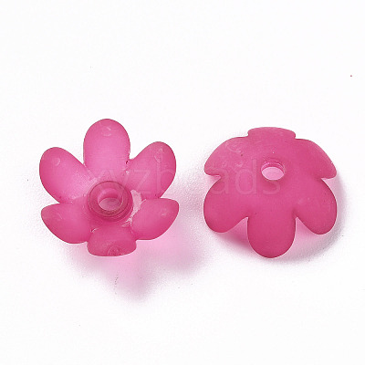 Frosted Acrylic Bead Caps MACR-S371-07A-706-1
