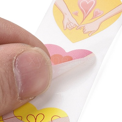 Valentine's Day Heart Paper Stickers DIY-I107-02A-1