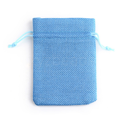Polyester Imitation Burlap Packing Pouches Drawstring Bags LS-X-ABAG-R005-9x12-20-1