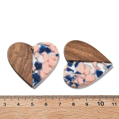 Resin and Walnut Pendants FIND-R051-09F-1