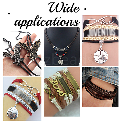 Flat PU Leather Braided Cord OCOR-WH0086-87A-01-1
