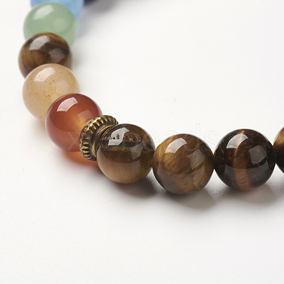 Yoga Chakra Jewelry BJEW-G554-02F-1