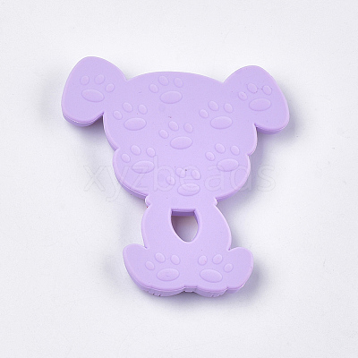 Food Grade Eco-Friendly Silicone Puppy Beads SIL-T052-07G-1