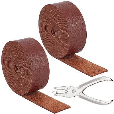 2Roll PU Leather Ribbon DIY-CL0002-64-1