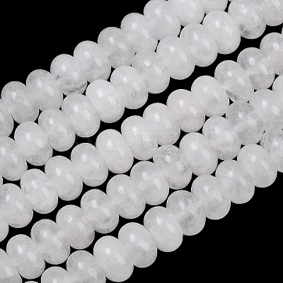 Dyed Natural White Jade Beads Strands G-G107-A35-01-1