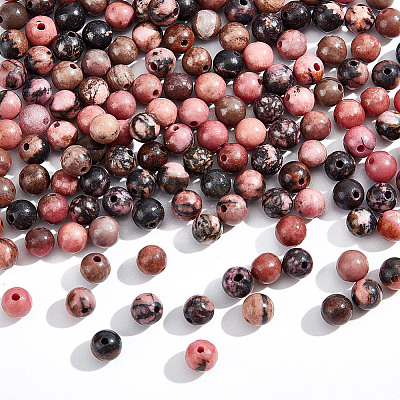 Natural Rhodonite Beads Strands G-NB0005-33B-1