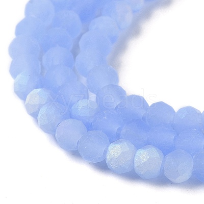 Imitation Jade Glass Beads Strands X1-EGLA-A034-J3mm-MB03-1