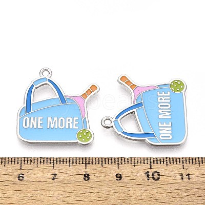 Alloy Enamel Sports Pendants ENAM-T022-64P-1