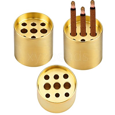 Brass Incense Burner Holder AJEW-GA0010-20C-1