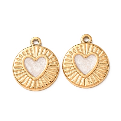 304 Stainless Steel Enamel Pendants SA-CBAD609-09G-01-1