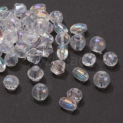 4 Style Electroplate Glass Beads EGLA-YW0001-35-1