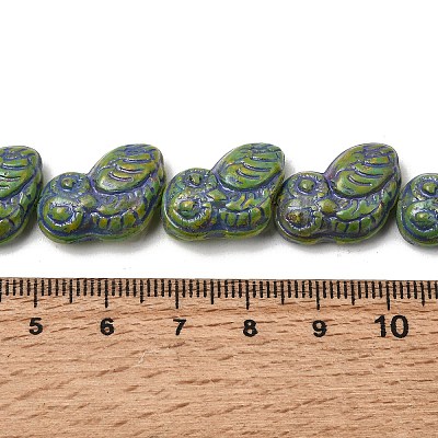 Painted Glass Beads Strands GLAA-Z021-08F-1