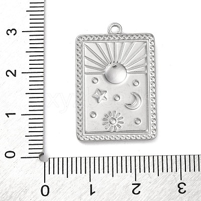 Anti-Tarnish 304 Stainless Steel Pendants STAS-K293-03P-1