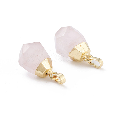 Natural Rose Quartz Pendants G-G845-07G-11-1