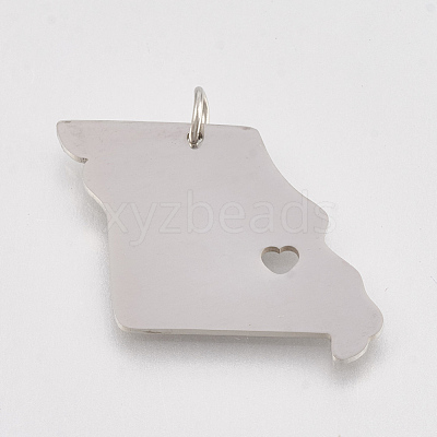 Non-Tarnish 201 Stainless Steel Pendants X-STAS-T038-89-1