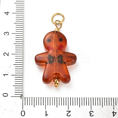 Christmas Handmade Lampwork Pendants STAS-C147-03D-1
