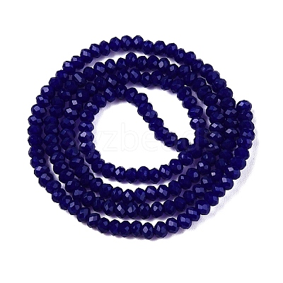 Opaque Solid Color Imitation Jade Glass Beads Strands LS-EGLA-A044-P1mm-D07-1