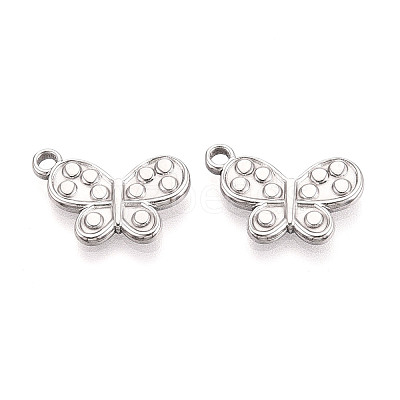 304 Stainless Steel Butterfly Pendants STAS-T069-33P-1