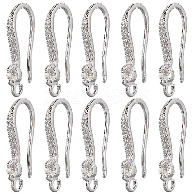 60Pcs Brass Wire Earring Findings FIND-SP0003-67B-P-1