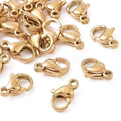 304 Stainless Steel Lobster Claw Clasps STAS-T040-PJ212-9-1