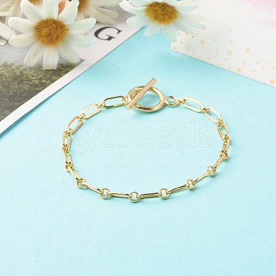 Brass Figaro Chains Bracelets BJEW-JB06556-1
