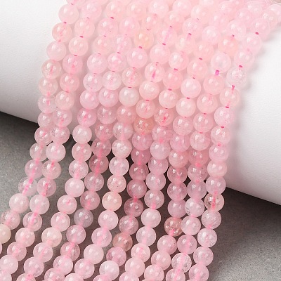 Natural Morganite Beads Strands G-F602-12-4mm-1