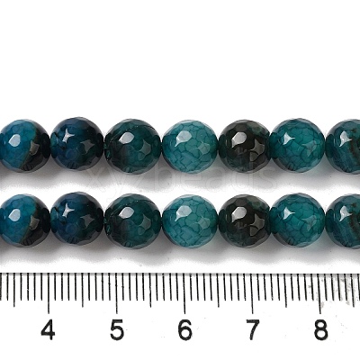 Dyed & Heated Natural Dragon Veins Agate Beads Strands X-G-P539-A01-28-1