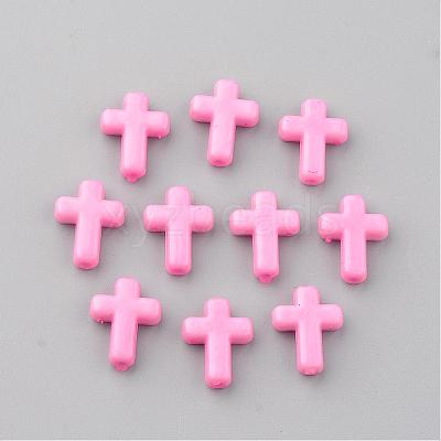 Opaque Acrylic Beads SACR-436-8-1