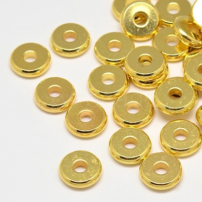Brass Spacer Beads KK-E357-10mm-G-1